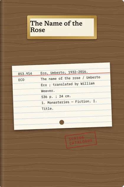 Catalogue card cover theme