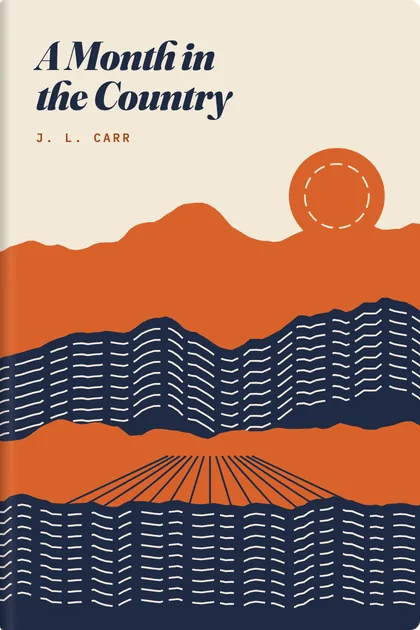 Linocut landscape cover theme